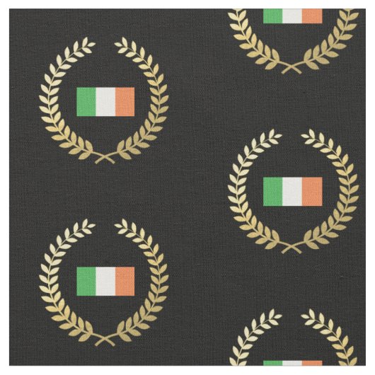 Flagge Irlands Stoff (Nahaufnahme)