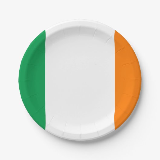 Flagge Irlands Teller (Vorderseite)