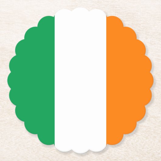 Flagge Irlands Untersetzer (Vorderseite)