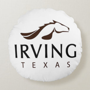 Flagge Irving (Texas) Stadt Rundes Kissen