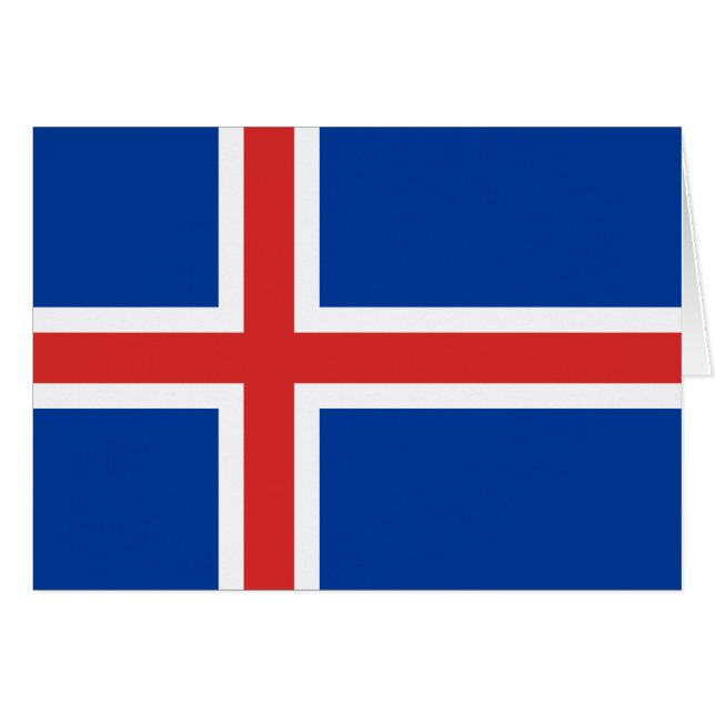 Flagge Islands (Vorderseite (Horizontal))