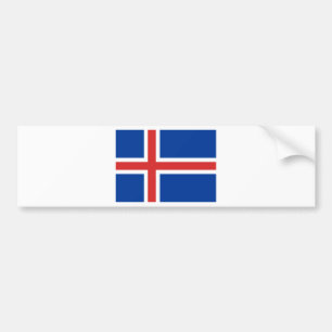Flagge Islands Autoaufkleber