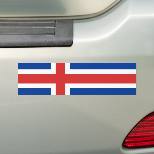 Flagge Islands Autoaufkleber (Auf Auto)