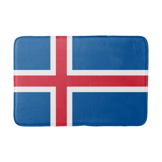 Flagge Islands Badematte (Vorderseite)