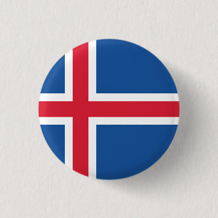 Flagge Islands Button