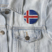 Flagge Islands Button (Beispiel)