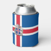 Flagge Islands Dosenkühler (Kanne Vorderseite)