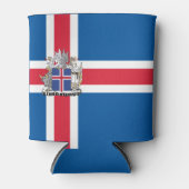 Flagge Islands Dosenkühler (Vorderseite)