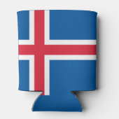 Flagge Islands Dosenkühler (Rückseite)