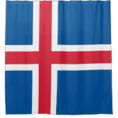 Flagge Islands Duschvorhang (Vorderseite)
