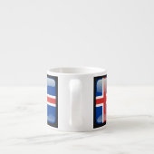 Flagge Islands Espressotasse (Rückseite)