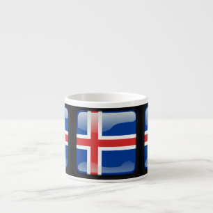 Flagge Islands Espressotasse