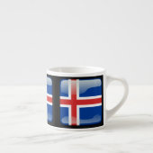 Flagge Islands Espressotasse (Rechts)