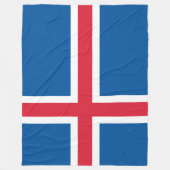 Flagge Islands Fleecedecke (Vorderseite)