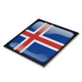 Flagge Islands Fliese (Seite)