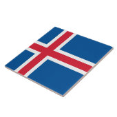 Flagge Islands Fliese (Seite)