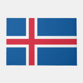 Flagge Islands Fußmatte