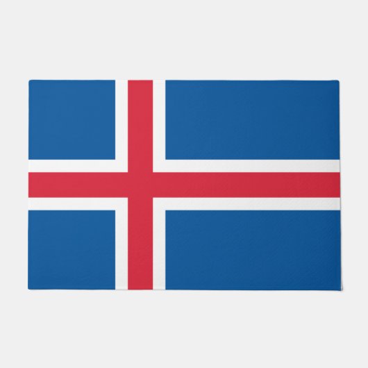 Flagge Islands Fußmatte (Vorderseite)