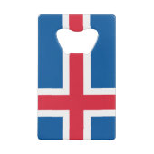 Flagge Islands Geldbeutel Flaschenöffner (Rückseite)