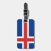Flagge Islands Gepäckanhänger (Vorderseite vertikal)