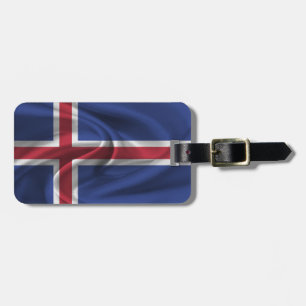 Flagge Islands Gepäckanhänger