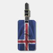 Flagge Islands Gepäckanhänger (Vorderseite vertikal)