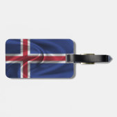 Flagge Islands Gepäckanhänger (Rückseite horizontal)