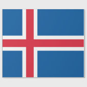 Flagge Islands Geschenkpapier (Flach)