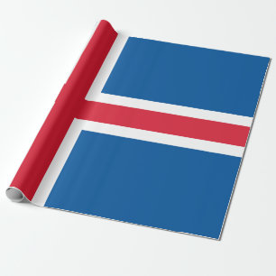 Flagge Islands Geschenkpapier