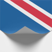 Flagge Islands Geschenkpapier (Ecke)