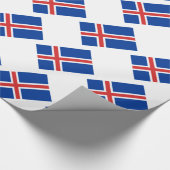 Flagge Islands Geschenkpapier (Ecke)