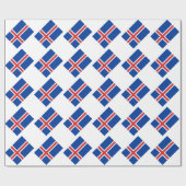 Flagge Islands Geschenkpapier (Flach)