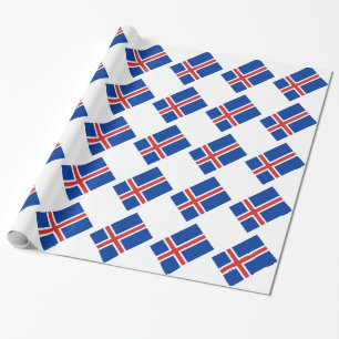 Flagge Islands Geschenkpapier