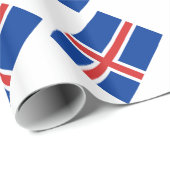 Flagge Islands Geschenkpapier (Rolleneckpunkt)