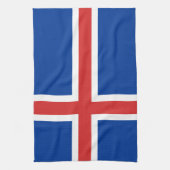 Flagge Islands Geschirrtuch (Vertikal)