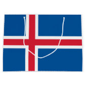 Flagge Islands Große Geschenktüte (Vorderseite)