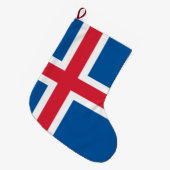 Flagge Islands Großer Weihnachtsstrumpf (Vorderansicht (hängend))