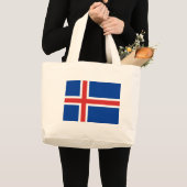 Flagge Islands Jumbo Stoffbeutel (Vorderseite (Produkt))