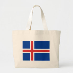 Flagge Islands Jumbo Stoffbeutel