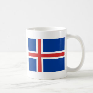 Flagge Islands Kaffeetasse