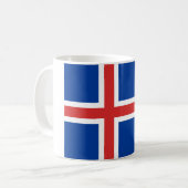 Flagge Islands Kaffeetasse (Vorderseite Links)