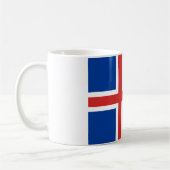 Flagge Islands Kaffeetasse (Links)