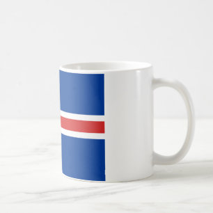 Flagge Islands Kaffeetasse