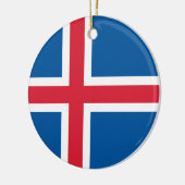 Flagge Islands Keramik Ornament (Links)