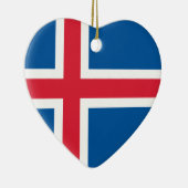 Flagge Islands Keramik Ornament (Rechts)