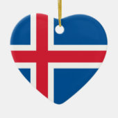 Flagge Islands Keramik Ornament (Vorne)