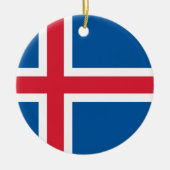 Flagge Islands Keramik Ornament (Vorne)
