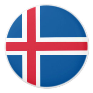 Flagge Islands Keramikknauf