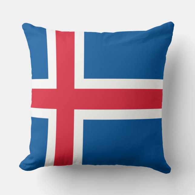 Flagge Islands Kissen (Vorderseite)