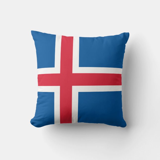Flagge Islands Kissen (Vorderseite)